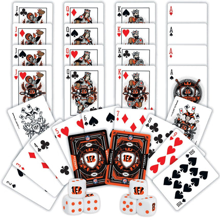 Cincinnati Bengals - 2-Pack Playing Cards & Dice Set
