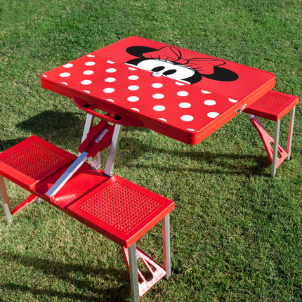 Minnie Mouse - Picnic Table Portable Folding Table with Seats