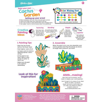 Cactus Garden Wood Craft & Paint Kit