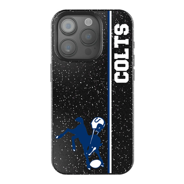 Baltimore Colts 1946 Historic Collection Sidebar Black Bling Phone Case for Apple iPhone