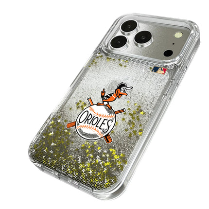 Baltimore Orioles 1954-1963 - Cooperstown Collection Linen Glitter Phone Case for Apple iPhone