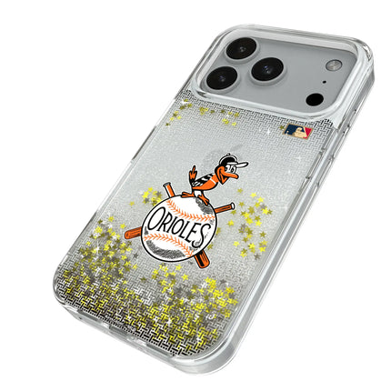 Baltimore Orioles 1954-1963 - Cooperstown Collection Linen Glitter Phone Case for Apple iPhone