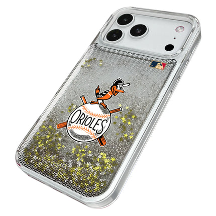 Baltimore Orioles 1954-1963 - Cooperstown Collection Linen Glitter Phone Case for Apple iPhone