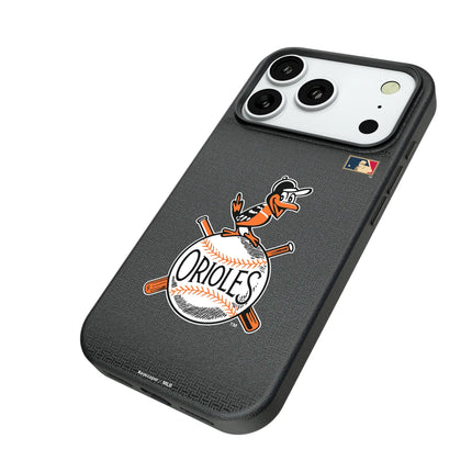 Baltimore Orioles 1954-1963 - Cooperstown Collection Linen MagSafe Compatible Phone Case for Apple iPhone