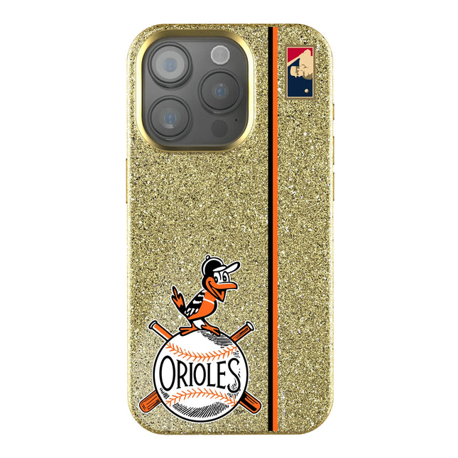 Baltimore Orioles 1954-1963 - Cooperstown Collection Sidebar Bling Phone Case for Apple iPhone