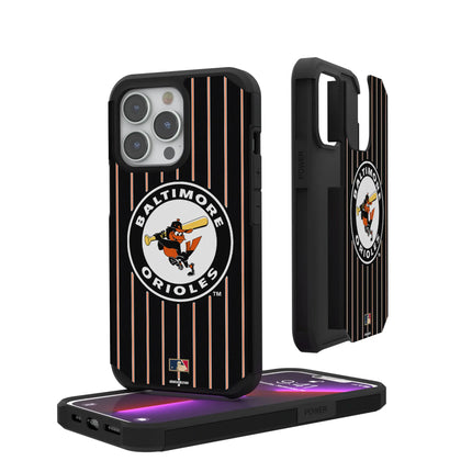 Baltimore Orioles 1966-1969 - Cooperstown Collection Pinstripe Rugged Phone Case for Apple iPhone