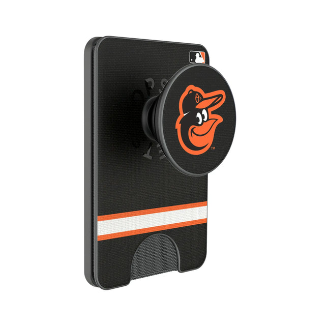 Baltimore Orioles Stripe PopSockets MagSafe-Compatible PopWallet+