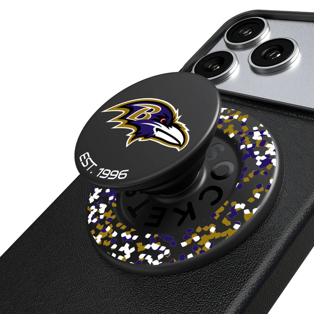 Baltimore Ravens Confetti PopSockets Magnetic Phone Grip and Stand