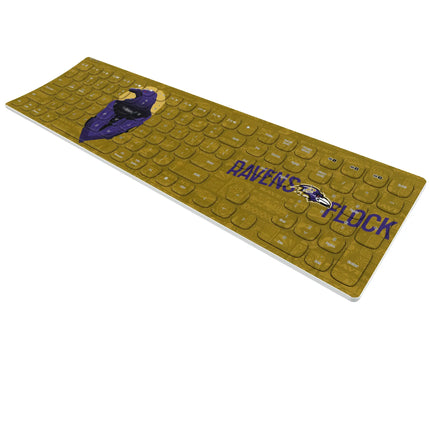 Baltimore Ravens Deco Curved Wireless Keyboard