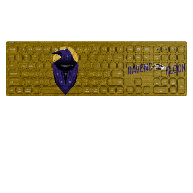 Baltimore Ravens Deco Curved Wireless Keyboard