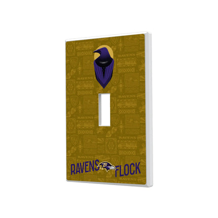 Baltimore Ravens Deco Hidden-Screw Light Switch Plate