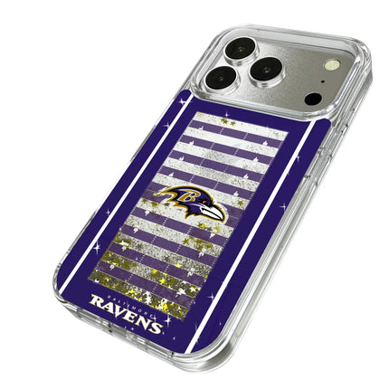 Baltimore Ravens Field Glitter Phone Case for Apple iPhone