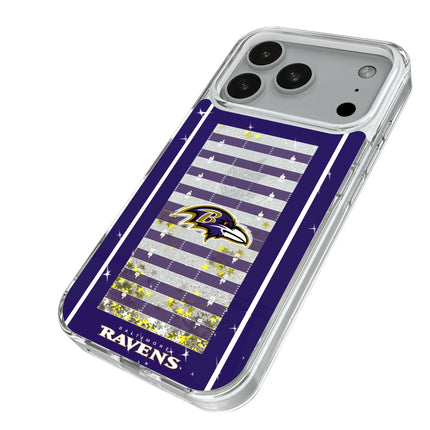 Baltimore Ravens Field Glitter Phone Case for Apple iPhone