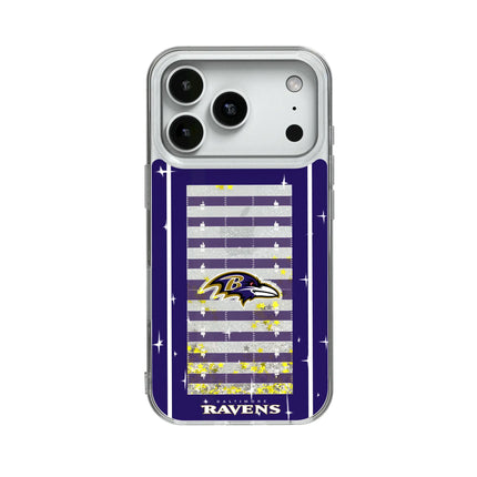Baltimore Ravens Field Glitter Phone Case for Apple iPhone