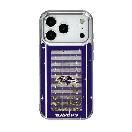 Baltimore Ravens Field Glitter Phone Case for Apple iPhone