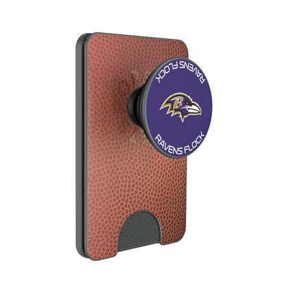 Baltimore Ravens Football PopSockets MagSafe-Compatible PopWallet+