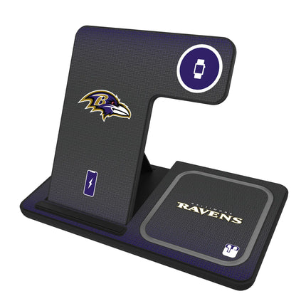Baltimore Ravens Linen 3 in 1 Charging Station
