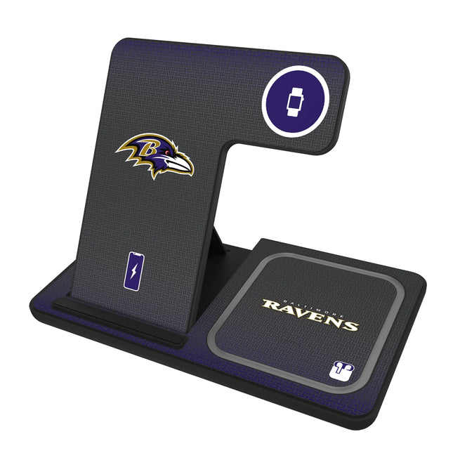 Baltimore Ravens Linen 3 in 1 Charging Station