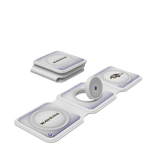 Baltimore Ravens Linen Foldable 3 in 1 Charger