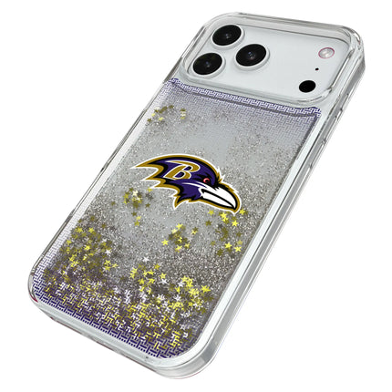 Baltimore Ravens Linen Glitter Phone Case for Apple iPhone
