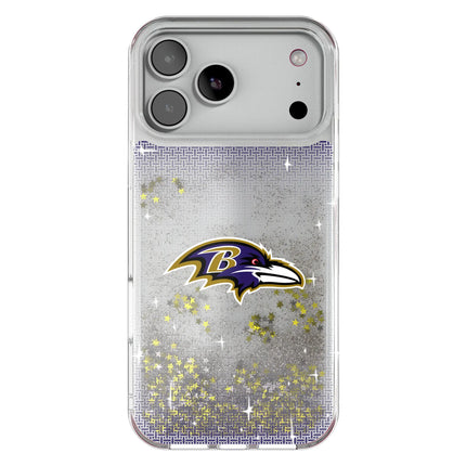 Baltimore Ravens Linen Glitter Phone Case for Apple iPhone