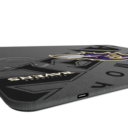 Baltimore Ravens Monocolor Tilt 15-Watt Wireless Charger and Mouse Pad