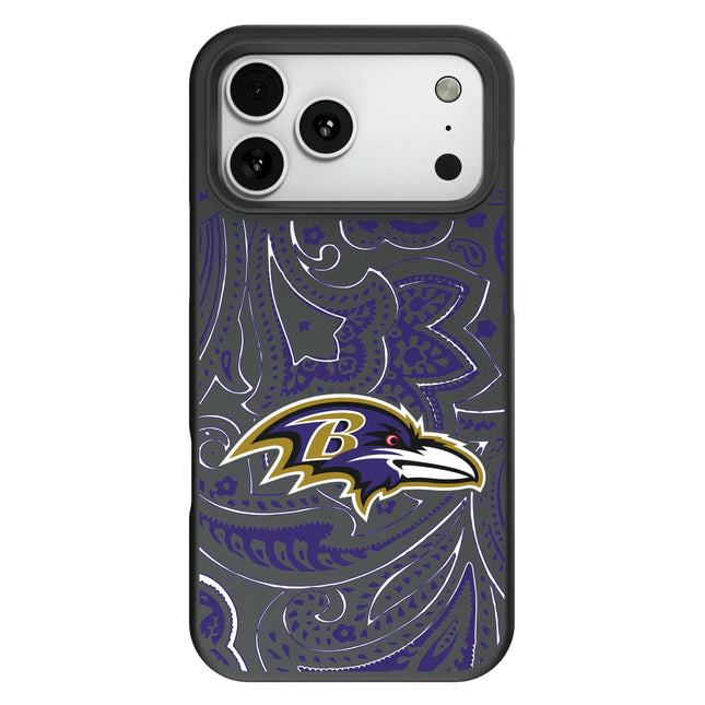 Baltimore Ravens Paisley Bump Phone Case for Apple iPhone