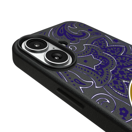 Baltimore Ravens Paisley MagSafe Compatible Phone Case for Apple iPhone