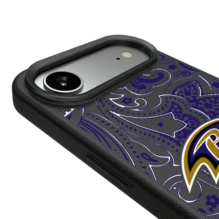 Baltimore Ravens Paisley MagSafe Compatible Phone Case for Apple iPhone