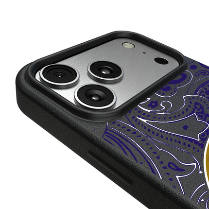 Baltimore Ravens Paisley MagSafe Compatible Phone Case for Apple iPhone