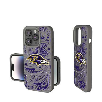 Baltimore Ravens Paisley Soft Touch Phone Case for Apple iPhone
