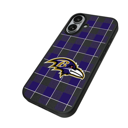 Baltimore Ravens Plaid MagSafe Compatible Phone Case for Apple iPhone
