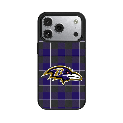 Baltimore Ravens Plaid MagSafe Compatible Phone Case for Apple iPhone