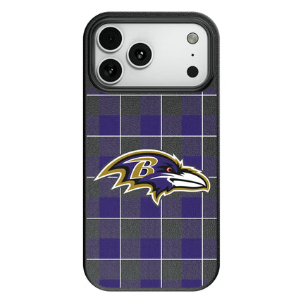 Baltimore Ravens Plaid MagSafe Compatible Phone Case for Apple iPhone