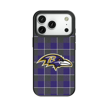 Baltimore Ravens Plaid MagSafe Compatible Phone Case for Apple iPhone