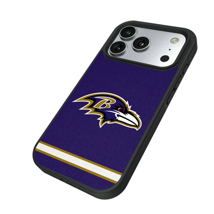 Baltimore Ravens Stripe Bump Phone Case for Apple iPhone