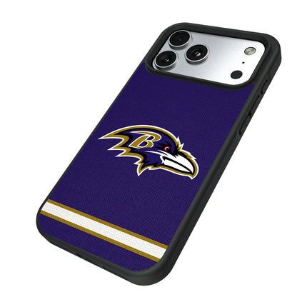 Baltimore Ravens Stripe Bump Phone Case for Apple iPhone
