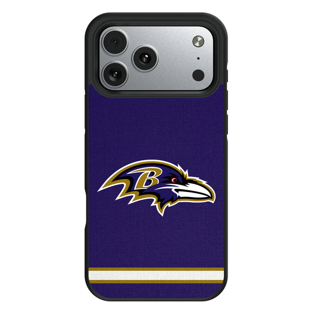 Baltimore Ravens Stripe Bump Phone Case for Apple iPhone