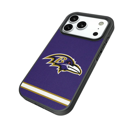 Baltimore Ravens Stripe Bump Phone Case for Apple iPhone