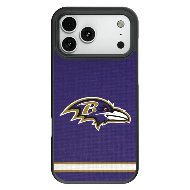Baltimore Ravens Stripe Bump Phone Case for Apple iPhone
