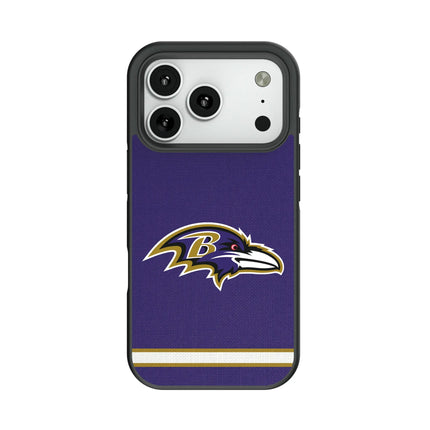 Baltimore Ravens Stripe Bump Phone Case for Apple iPhone