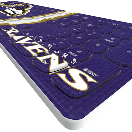 Baltimore Ravens Stripe Curved Wireless Keyboard