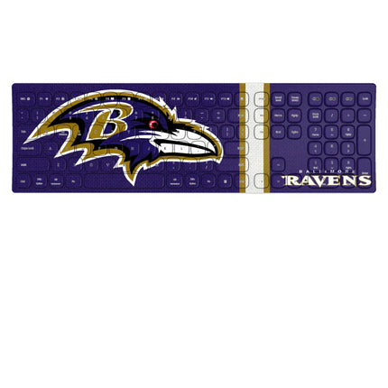 Baltimore Ravens Stripe Curved Wireless Keyboard