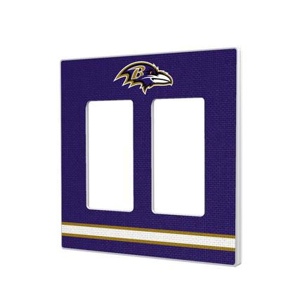 Baltimore Ravens Stripe Hidden-Screw Light Switch Plate