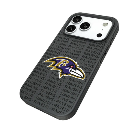 Baltimore Ravens Text Backdrop Bump Phone Case for Apple iPhone