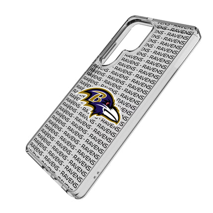 Baltimore Ravens Text Backdrop Clear Phone Case for Samsung Galaxy