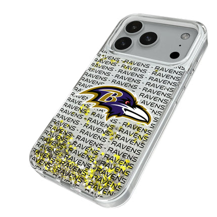 Baltimore Ravens Text Backdrop Glitter Phone Case for Apple iPhone