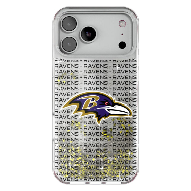 Baltimore Ravens Text Backdrop Glitter Phone Case for Apple iPhone
