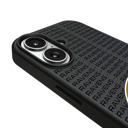 Baltimore Ravens Text Backdrop MagSafe Compatible Phone Case for Apple iPhone