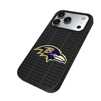 Baltimore Ravens Text Backdrop MagSafe Compatible Phone Case for Apple iPhone